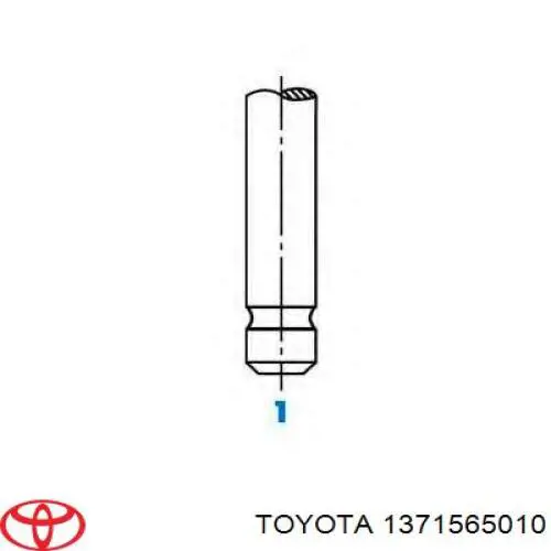 1371565010 Toyota клапан выпускной