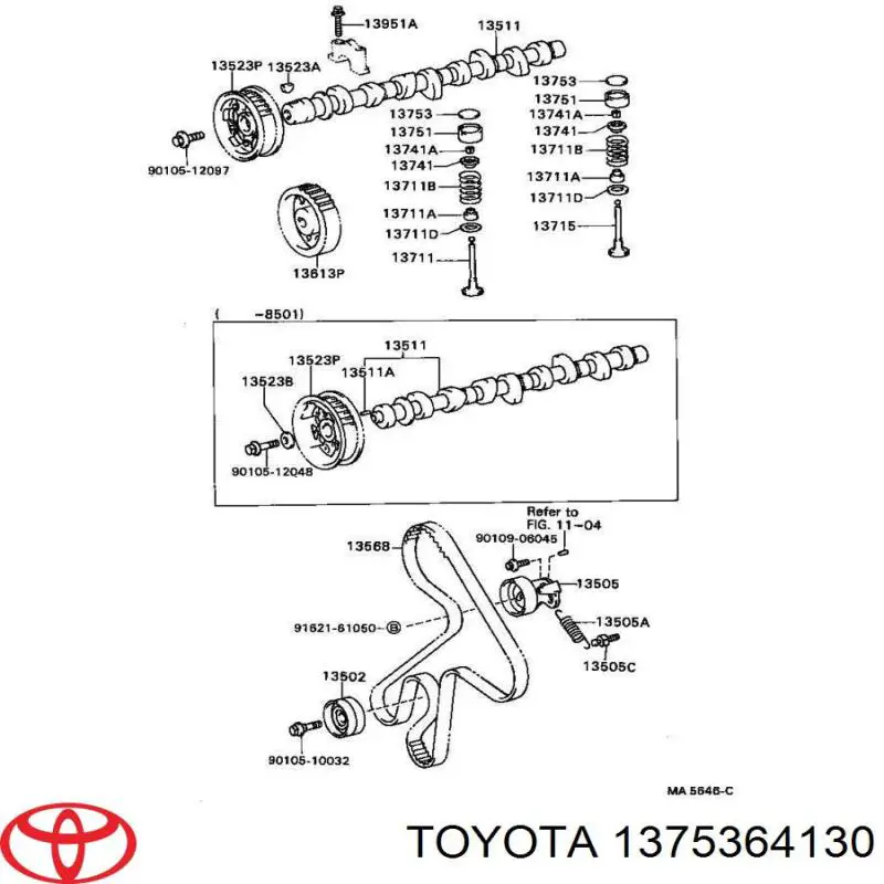  Toyota 1375364130 цена, от 28.66 USD