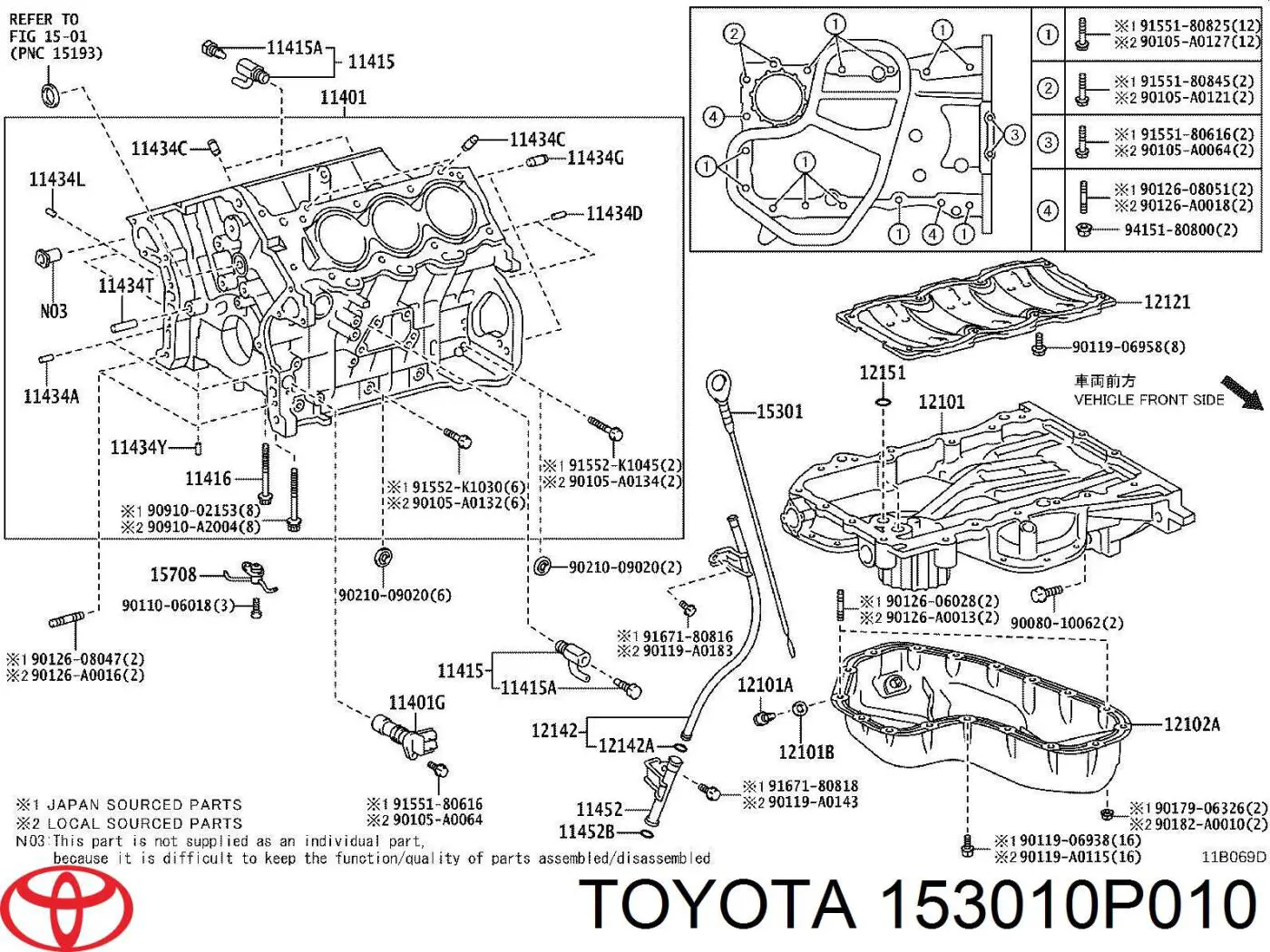  153010P010 Toyota