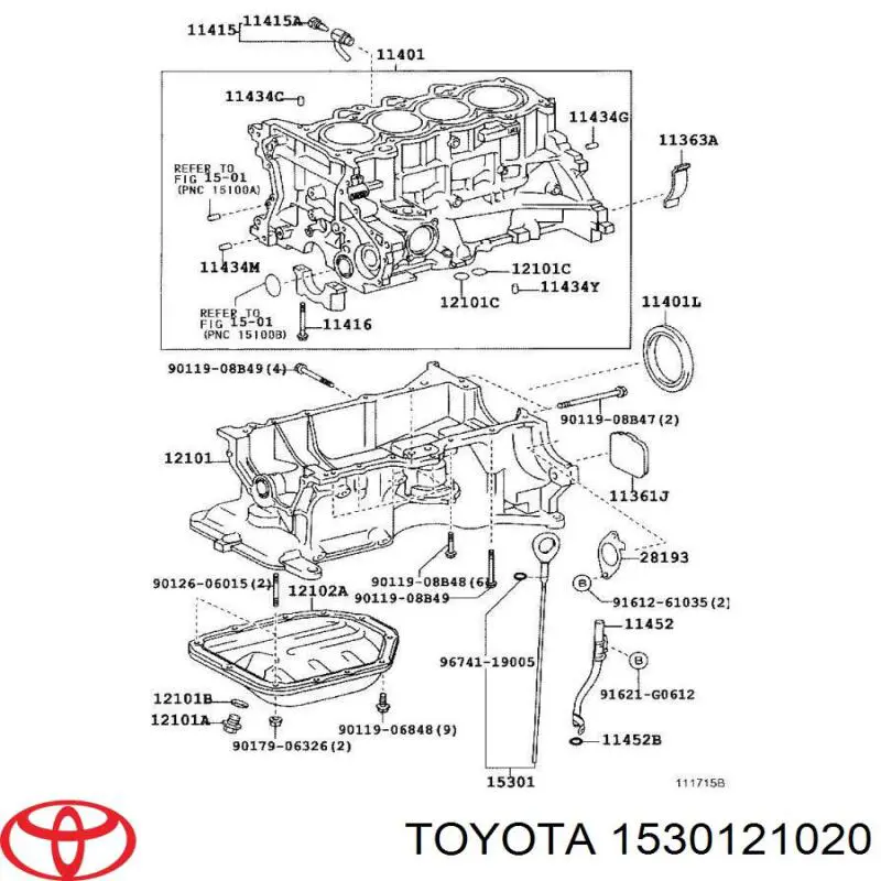 Купить 1530121020 Toyota 