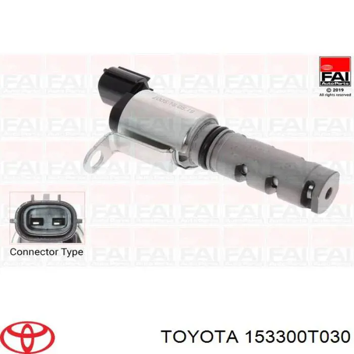 Купить 153300T040 Toyota Клапан электромагнитный положения (фаз) распредвала левый