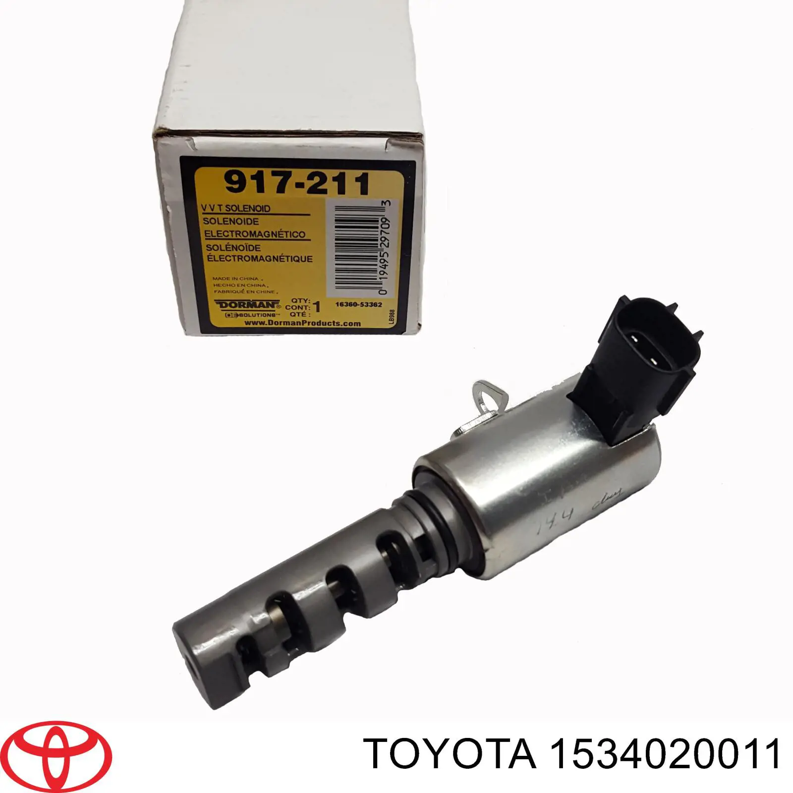 1534020011 Toyota клапан электромагнитный положения (фаз распредвала левый)