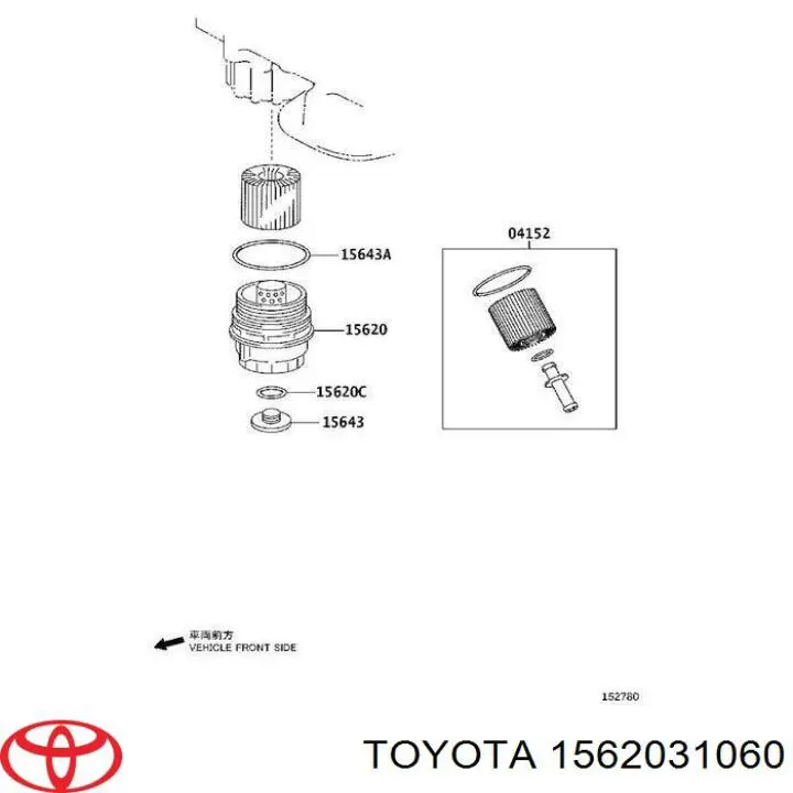  Крышка масляного фильтра Lexus RX 