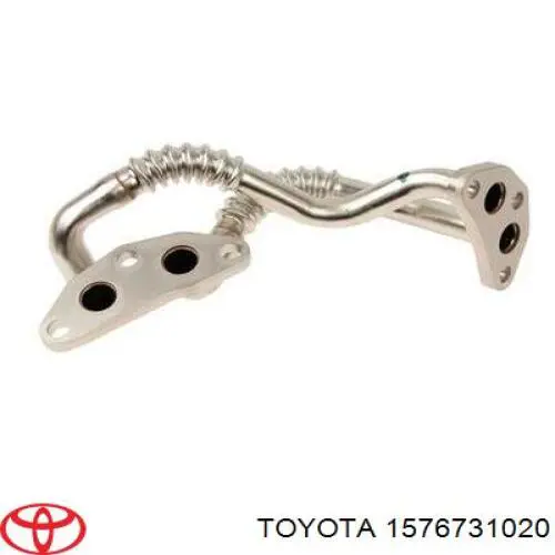 1576731020 Toyota трубка (шланг масляного радиатора, от блока к радиатору)