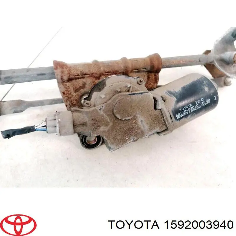 Мотор стеклоочистителя передний на Toyota Yaris  P10