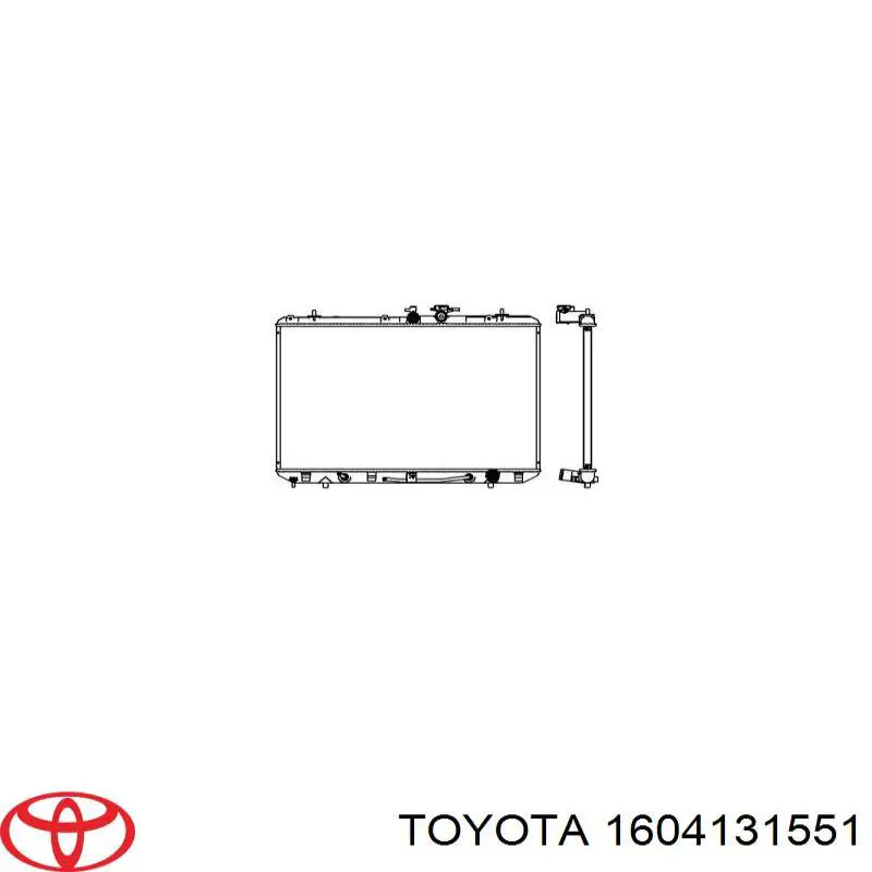 Радиатор 1604131551 Toyota