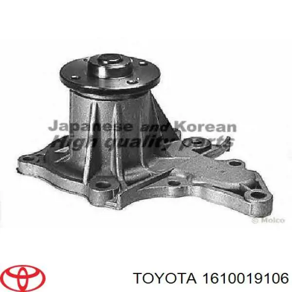 Bomba de agua 1610019106 Toyota