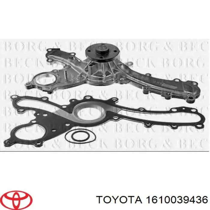 Compre 1610039436 Toyota Bomba de água (bomba) de esfriamento