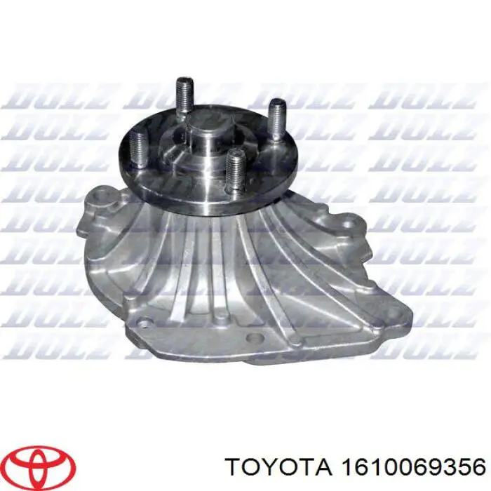 1610069356 Toyota помпа водяная (насос охлаждения, в сборе с корпусом)