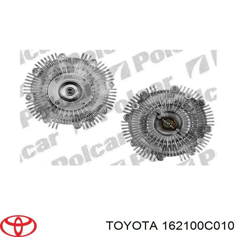 Acoplamento viscoso de ventilador de esfriamento para Toyota FORTUNER (N5, N6)