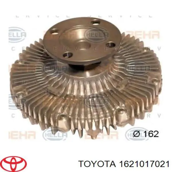 Вискомуфта вентилятора 1621017021 Toyota