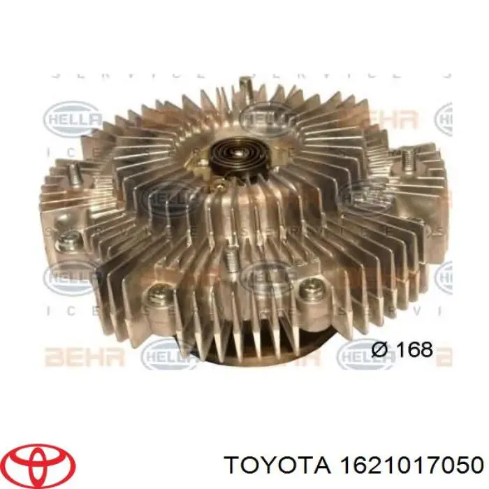 Вискомуфта (вязкостная муфта) вентилятора охлаждения Toyota 1621017050