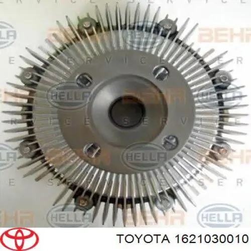 1621030010 Toyota вискомуфта (вязкостная муфта вентилятора охлаждения)