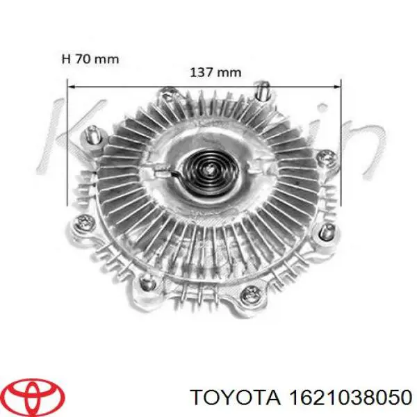 Купить 1621038050 Toyota Муфта вентилятора охлаждения