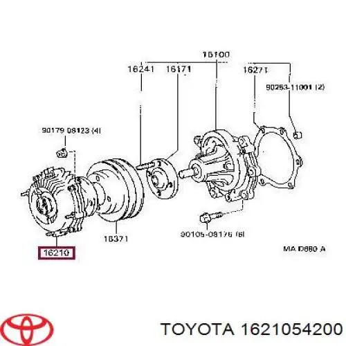 Вискозная муфта Toyota 1621054200 цена, от 66.03 USD