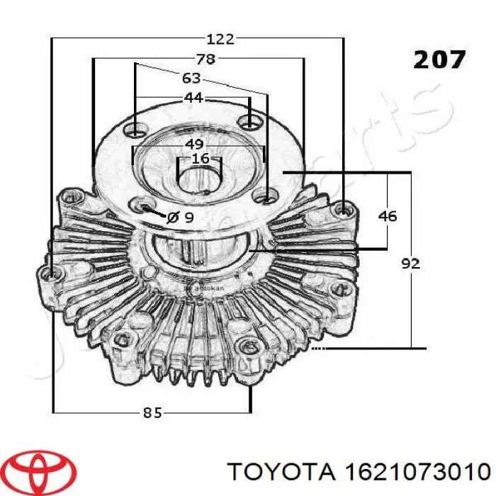 SV5068S Polcar Гидромуфта привода вентилятора