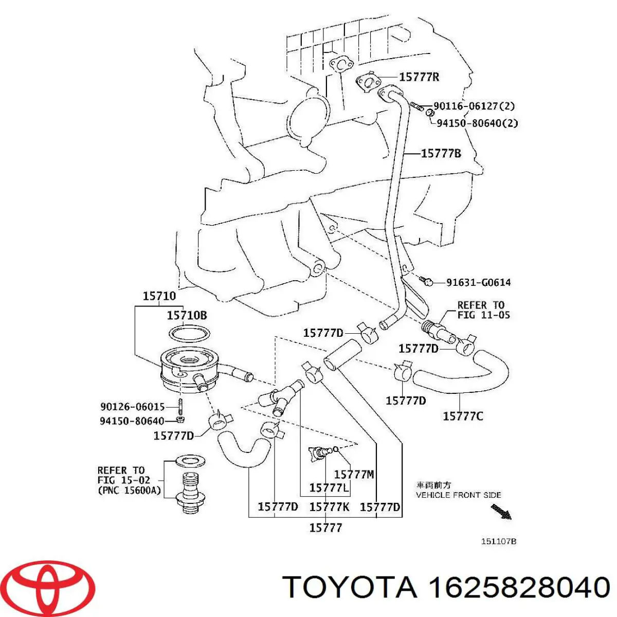 Guia de suporte dianteiro para Toyota C-HR (X10)
