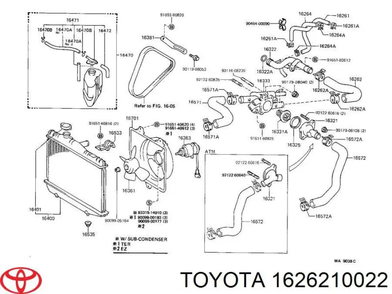  1626210022 Toyota