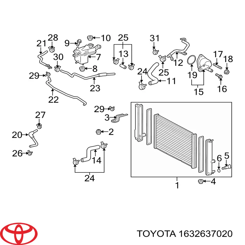 Прокладка термостата Toyota 1632637020 цена, от 2.56 USD