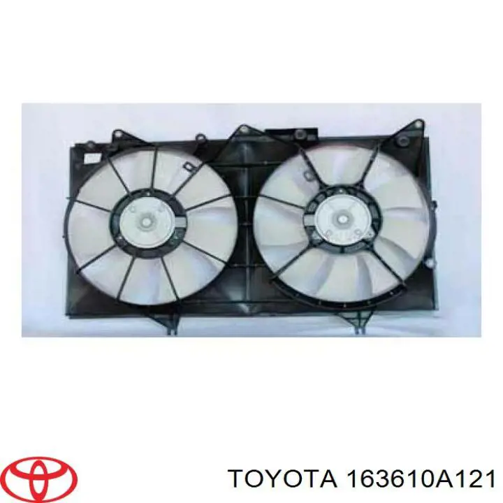 Вентилятор (крыльчатка) радиатора охлаждения левый 1636120111 Toyota