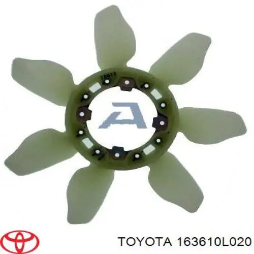 Ventilador (roda de aletas) do radiador de esfriamento para Toyota Hilux (KUN25)