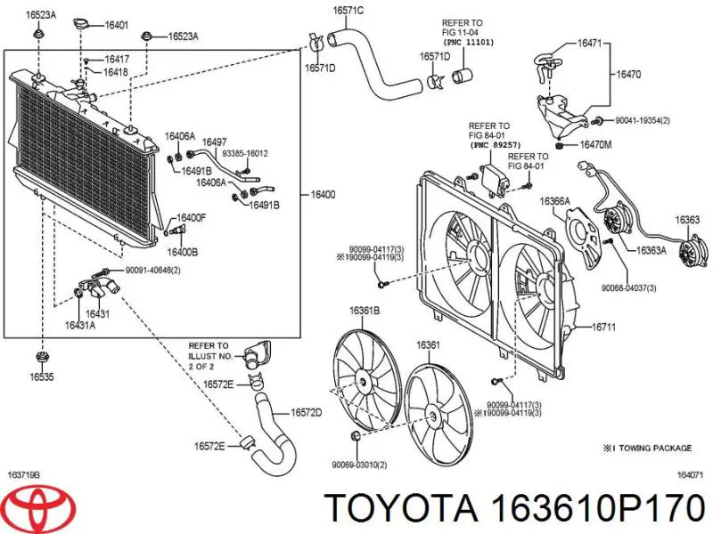 163610P170 Toyota 