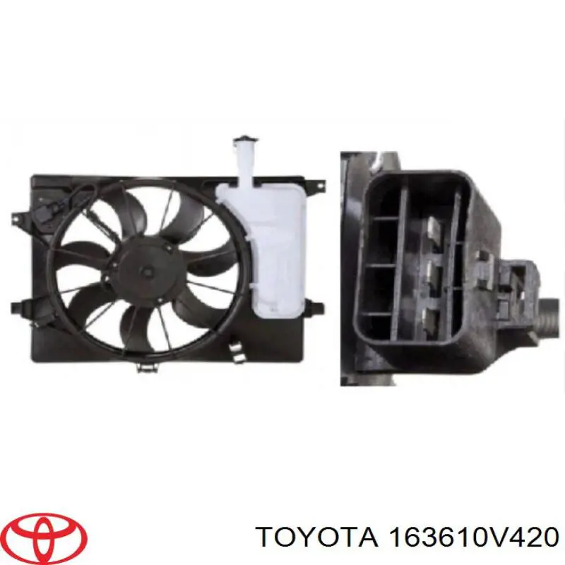 Вентилятор/крыльчатка радиатора охлаждения, левый Toyota 163610V420 цена, от 17.74 USD