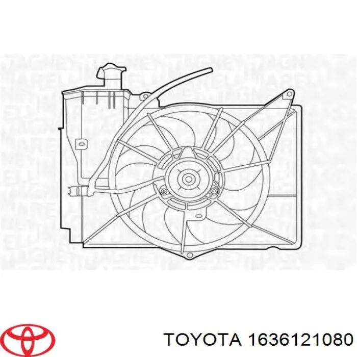 Диффузор радиатора кондиционера Toyota 1636121080 цена, от 22.57 USD