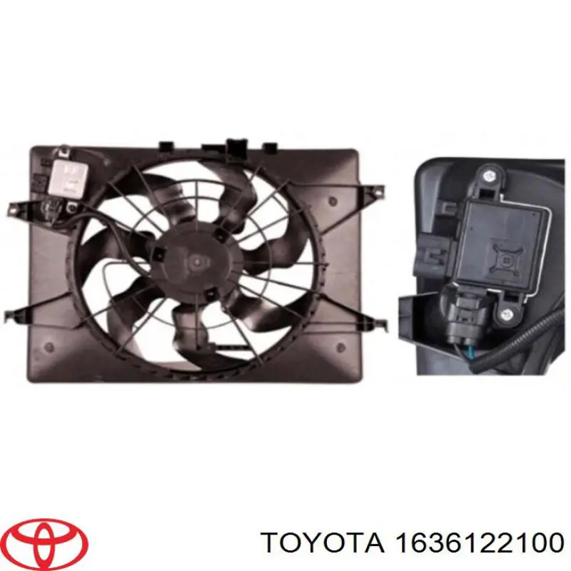 Вентилятор/крыльчатка радиатора охлаждения Toyota 1636122100 цена, от 152.37 USD