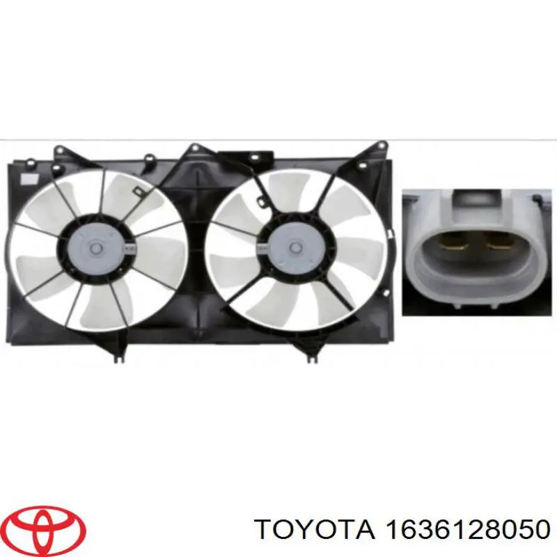 Вентилятор (крыльчатка) радиатора охлаждения правый на Toyota Camry V30