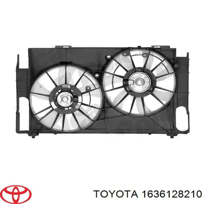 Вентилятор (крыльчатка) радиатора охлаждения правый Toyota 1636128210