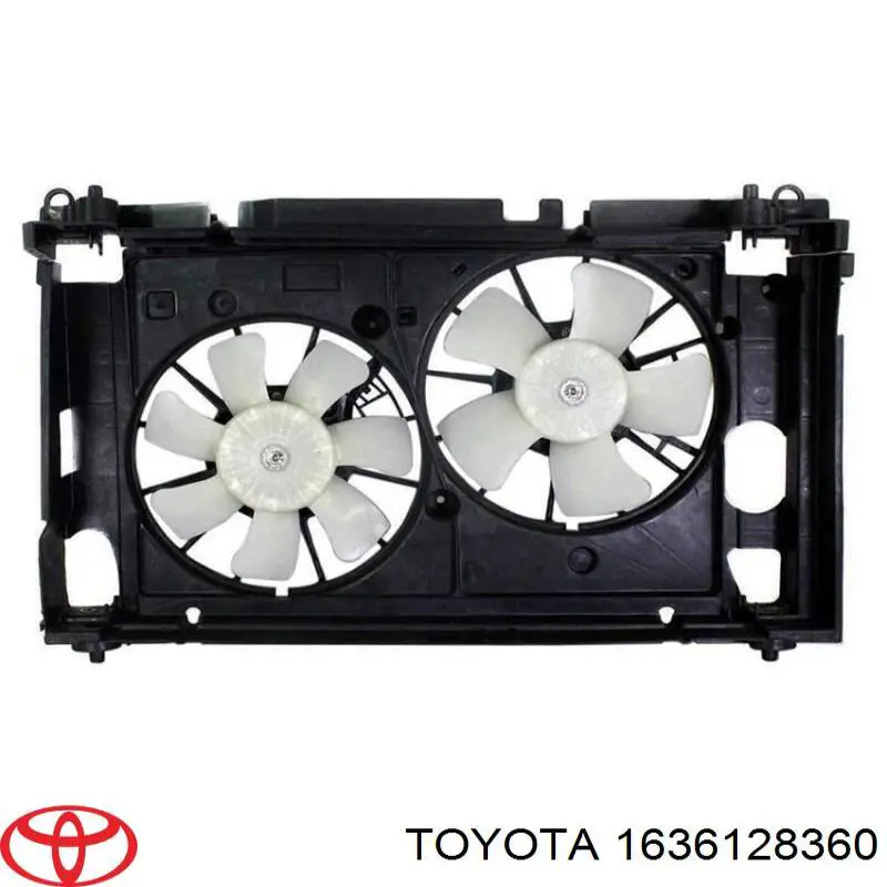 Вентилятор (крыльчатка) радиатора охлаждения правый Toyota 1636128360