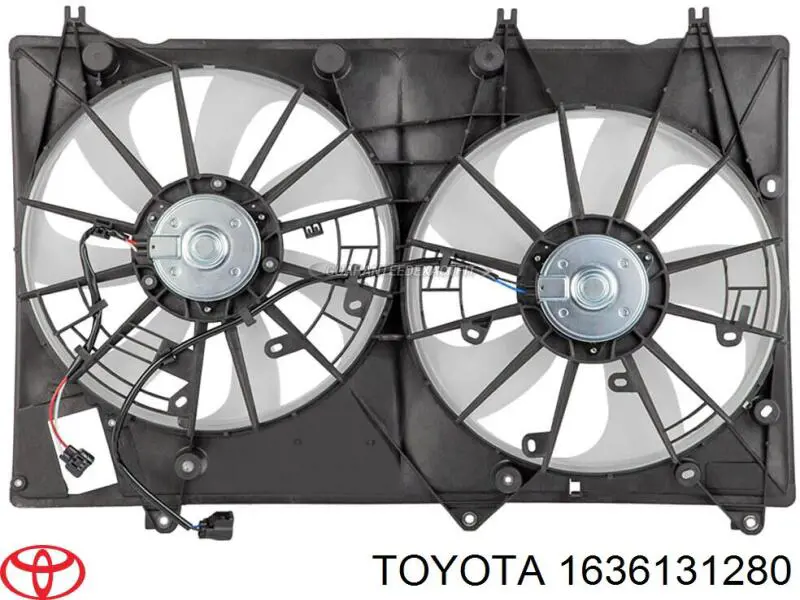 Вентилятор/крыльчатка радиатора охлаждения, левый Toyota 1636131280 цена, от 30.41 USD