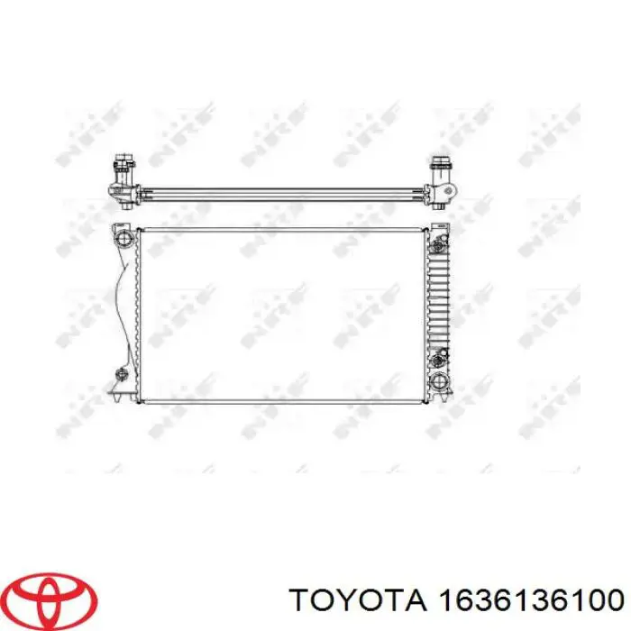1636136100 Toyota вентилятор (крыльчатка радиатора охлаждения левый)