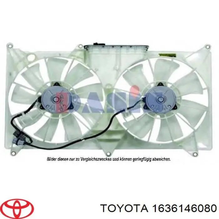 1636146080 Toyota вентилятор (крыльчатка радиатора охлаждения левый)