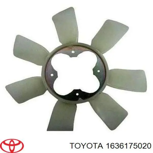 Вентилятор (крыльчатка) радиатора охлаждения на Toyota Land Cruiser PRADO ASIA 