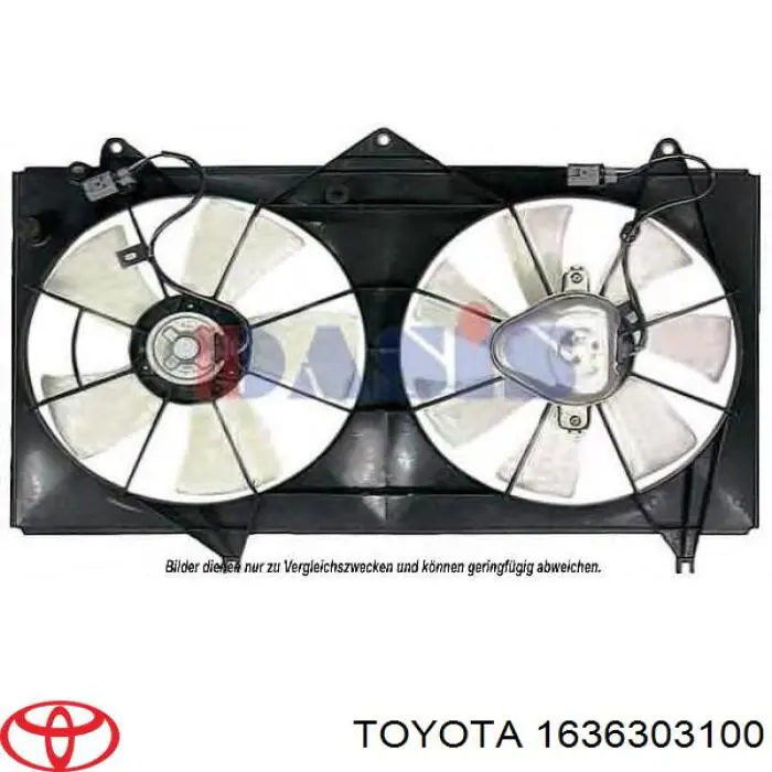 Мотор вентилятора системы охлаждения правый на Toyota Camry V30