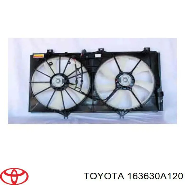 Мотор вентилятора системы охлаждения левый 163630A120 Toyota