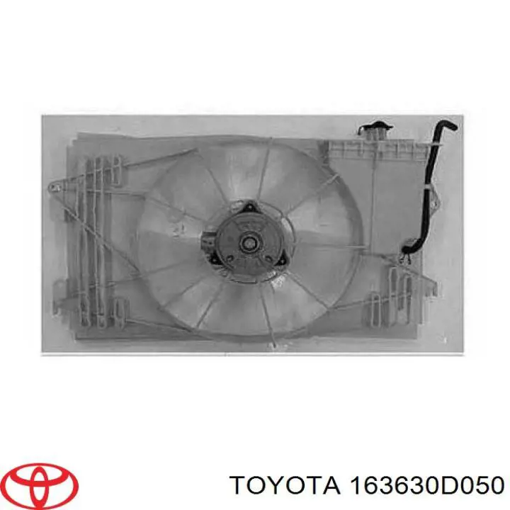 Мотор вентилятора системы охлаждения левый 163630D050 Toyota