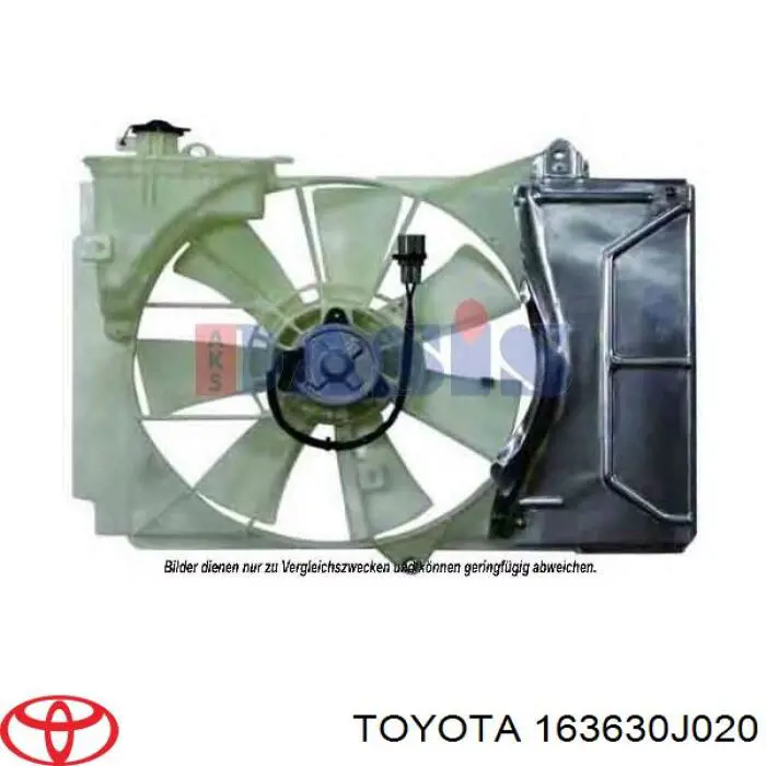 163630J020 Toyota motor de ventilador do sistema de esfriamento