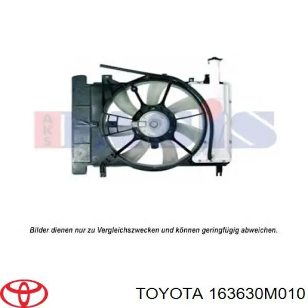 Мотор вентилятора системы охлаждения 163630M010 Toyota