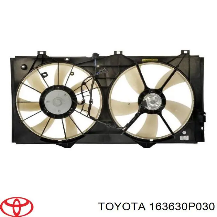 163630P030 Toyota мотор вентилятора системы охлаждения правый