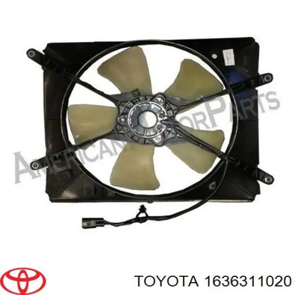 1636311020 Toyota вентилятор (крыльчатка радиатора кондиционера)