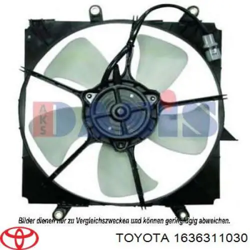 1636311030 Toyota мотор вентилятора системы охлаждения