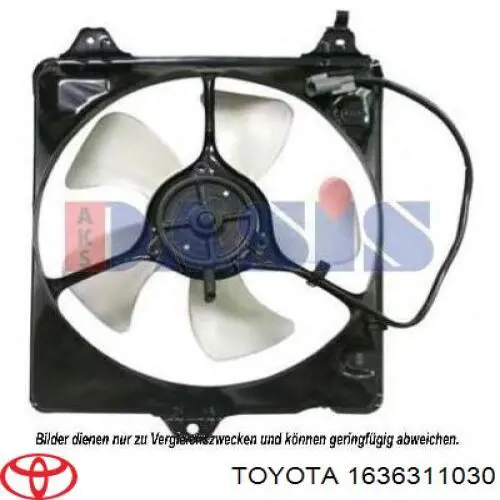 Motor del ventilador de enfriado 1636311030 Toyota