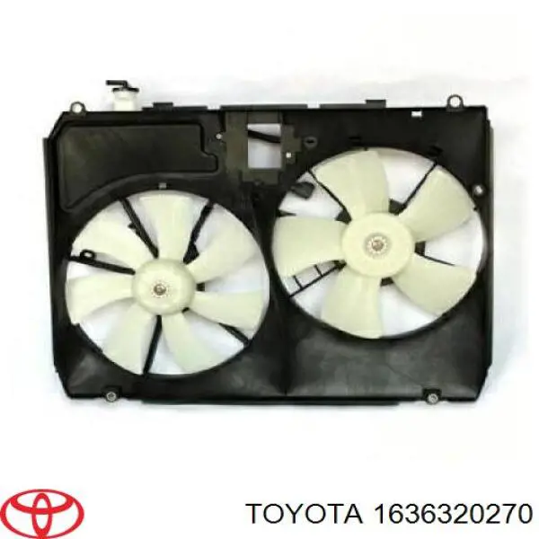 Мотор вентилятора системы охлаждения левый Toyota 1636320270