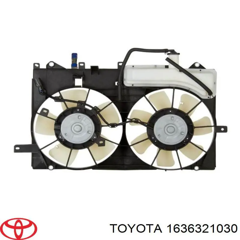 Мотор вентилятора системы охлаждения левый на Toyota Prius NHW20