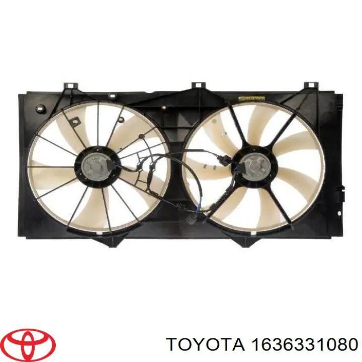1636331080 Toyota motor esquerdo de ventilador do sistema de esfriamento