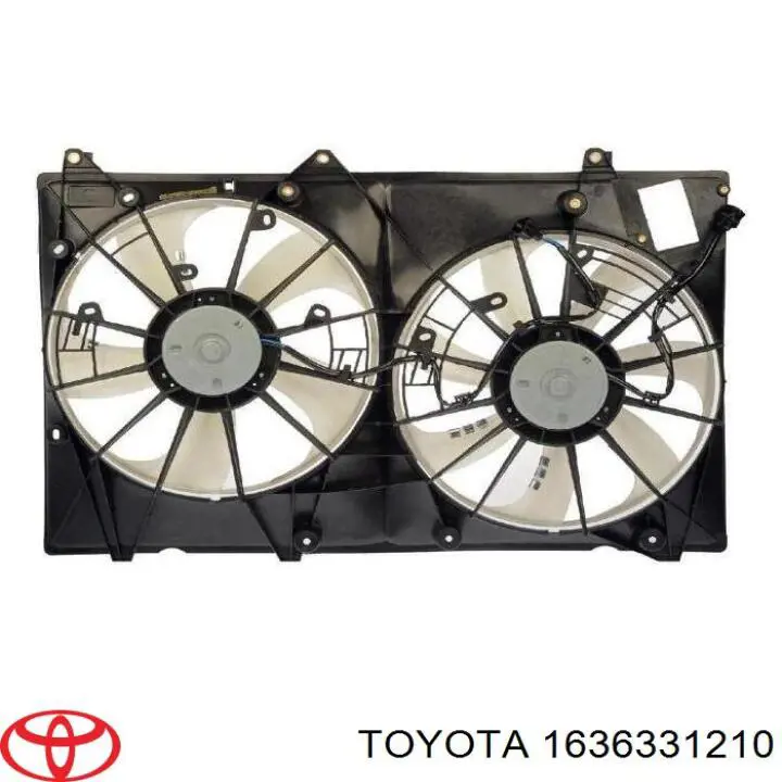 Motor esquerdo de ventilador do sistema de esfriamento para Toyota Highlander 