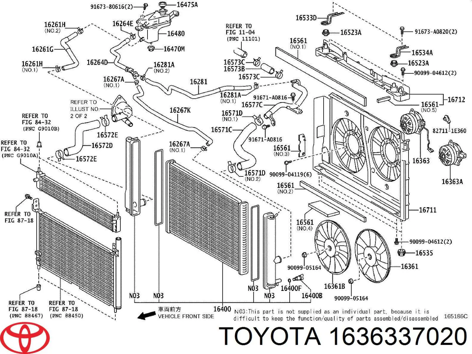 Мотор вентилятора системы охлаждения на Toyota Prius ZVW30